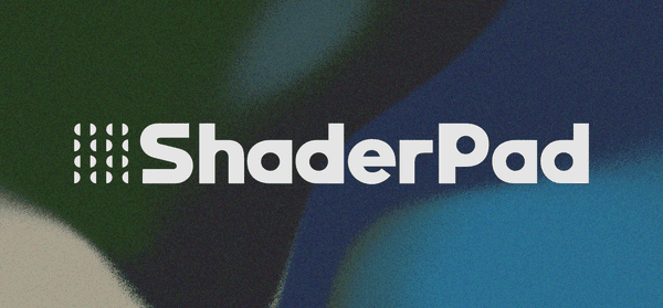 A logo with the title “ShaderPad”